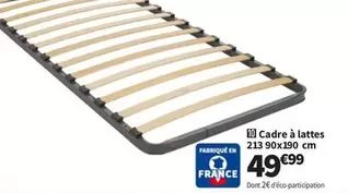 Cadre À Lattes offre à 49,99€ sur Conforama