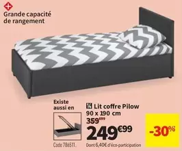 Lit Coffre Pilow offre à 249,99€ sur Conforama