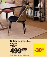 Table Extensible Keyah offre à 499,99€ sur Conforama