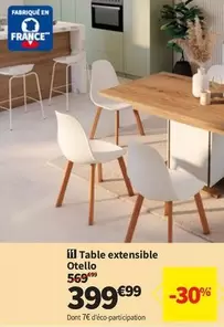 Table Extensible Otello offre à 399,99€ sur Conforama