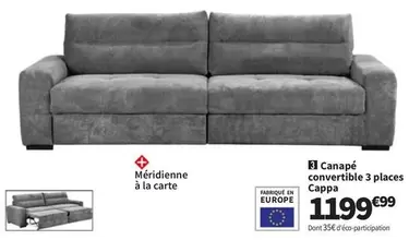 Canape Convertible 3 Places offre à 1199,99€ sur Conforama