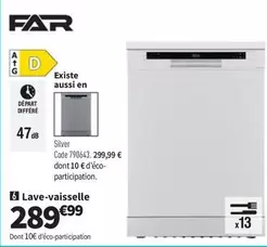 Far - Lave-Vaisselle offre à 289,99€ sur Conforama