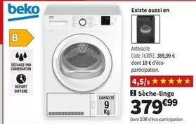 Beko - Sèche-linge offre à 379,99€ sur Conforama