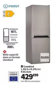 Indesit - Belle Capacité Dans Un Format Standard offre à 429,99€ sur Conforama