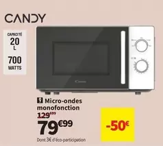 Candy - Micro-ondes Monofonction offre à 79,99€ sur Conforama