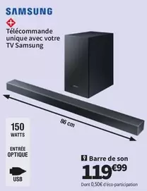 Samsung - Télécommande Unique Avec Votre Tv offre à 119,99€ sur Conforama