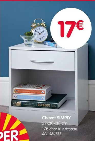 Simply - Chevet  offre à 17€ sur B&M