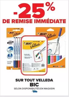 BIC - Sur Tout Velleda offre sur Carrefour Contact