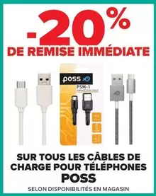 Sur Tous Les Câbles De Charge Pour Téléphones offre sur Carrefour Contact