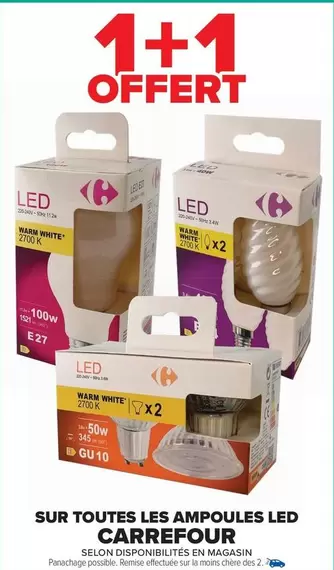 Carrefour - Sur Toutes Les Ampoules Led offre sur Carrefour