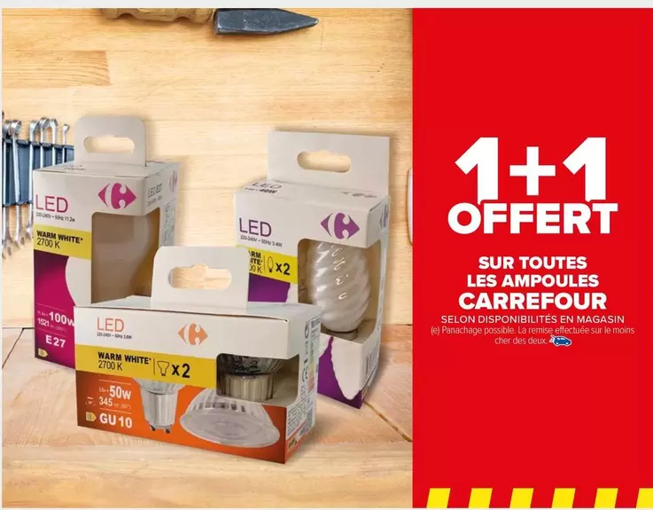 Carrefour - Sur Toutes Les Ampoules offre sur Carrefour Drive