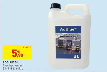 Adblue -  5 L offre à 5,9€ sur Intermarché