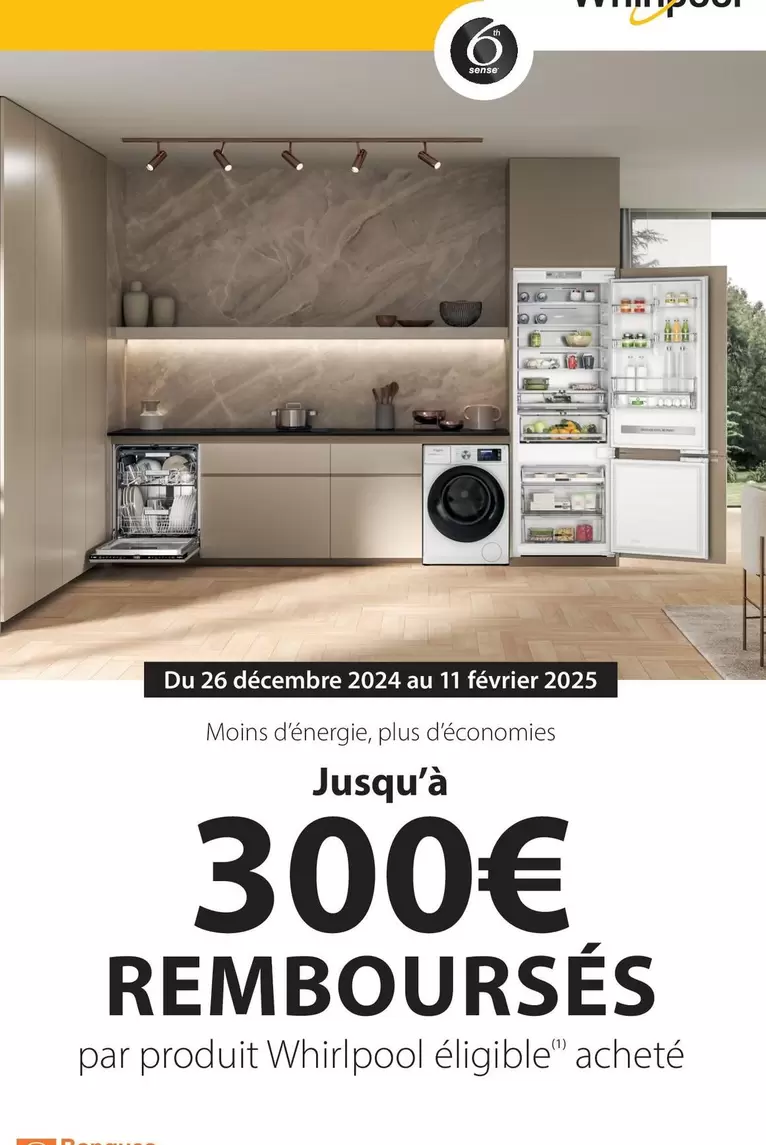 Whirlpool - Jusqu'à Jusqu'à Rémboursés offre sur MDA