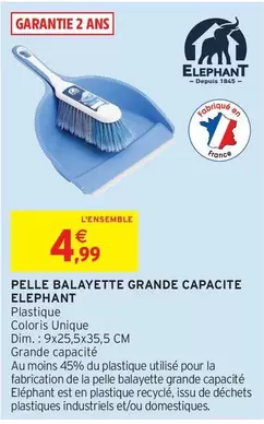 Elephant - Pelle Balayette Grande Capacite offre à 4,99€ sur Intermarché Hyper