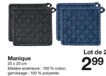 Manique offre à 2,99€ sur Zeeman