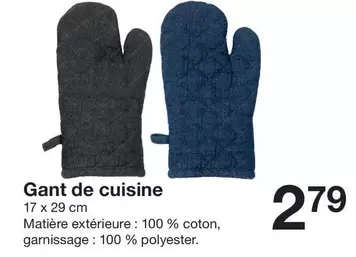 Gant De Cuisine offre à 2,79€ sur Zeeman