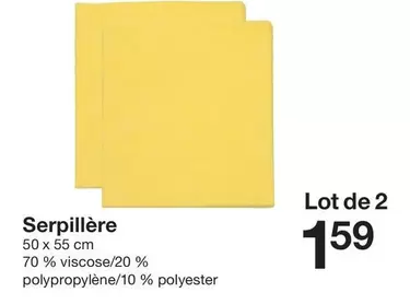 Serpillère offre à 1,59€ sur Zeeman