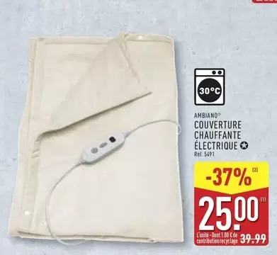 Couverture Chauffante Electrique offre à 25€ sur Aldi