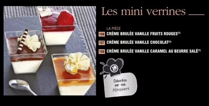 Les Mini Verrines offre sur E.Leclerc