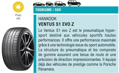 Hankook - Ventus S1 Evo Z offre sur E.Leclerc L'Auto