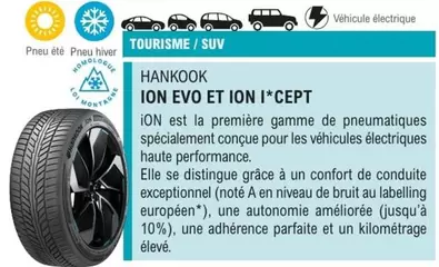 Hankook - Ion Evo Et Ion I*cept offre sur E.Leclerc L'Auto