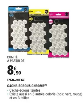 Polaire - Cache-écrous Chrome offre à 8,9€ sur E.Leclerc L'Auto