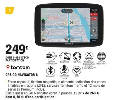 TomTom - Gps Go Navigator 6 offre à 249€ sur E.Leclerc L'Auto