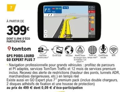 TomTom - GPS Poids-Lourd Go Expert Plus 7 offre à 399€ sur E.Leclerc L'Auto