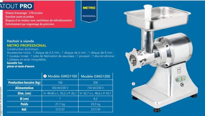 Hachoir À Viande  offre sur Metro