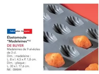 De Buyer - Élastomoule "Madeleines" offre sur Metro