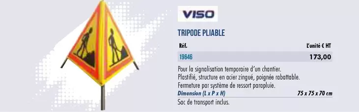 Viso - Tripode Pliable offre à 173€ sur Master Pro