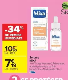 Mixa - Sérum offre à 7,19€ sur Carrefour Contact