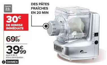 Des Pâtes Fraîches En 20 Min offre à 39,99€ sur Carrefour Contact