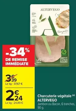 Charcuterie Vegetale offre à 2,24€ sur Carrefour Market