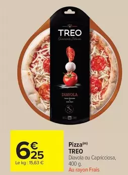 Treo - Pizza offre à 6,25€ sur Carrefour Market