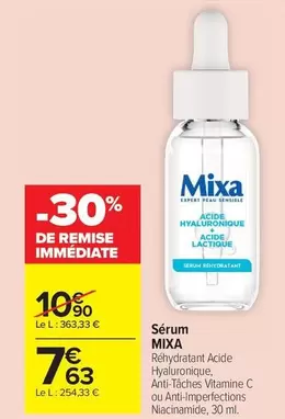 Mixa - Sérum offre à 7,63€ sur Carrefour Market