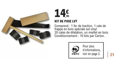 Kit De Pose LVT offre à 14,9€ sur E.Leclerc Brico