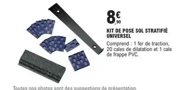 Kit De Pose Sol Stratifié Universel offre à 8,9€ sur E.Leclerc Brico