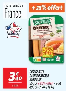 Stoeffler - Choucroute Garnie D'alsace offre à 3,4€ sur Netto