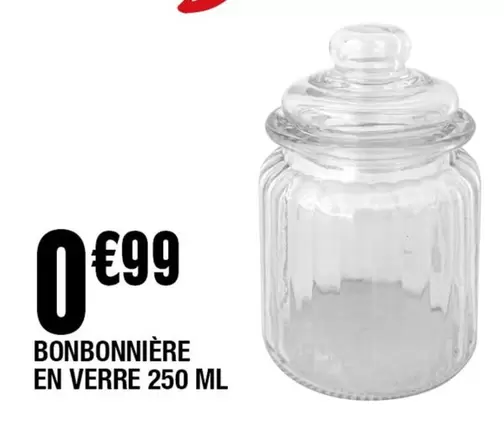 Bonbonnière En Verre offre à 0,99€ sur La Foir'Fouille