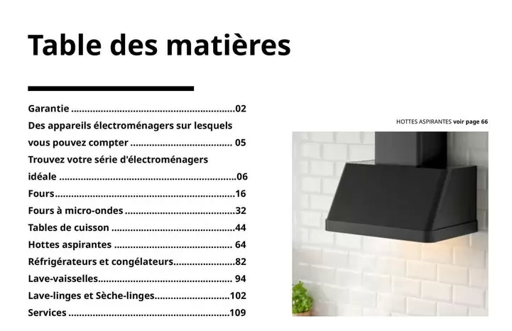 Table Des Matières offre sur IKEA