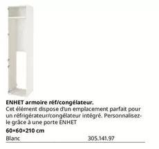 Enhet Armoire Réf/congélateur offre sur IKEA