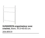 Sunnersta Organisateur Avec Crochet offre sur IKEA