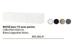 Bestå Banc Tv Avec Portes. offre sur IKEA