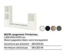 Bestà Rangement Tv/Vitrines. offre sur IKEA