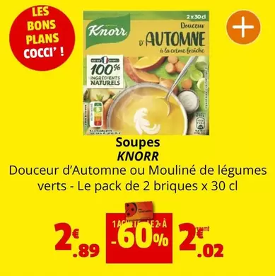 Knorr - Soupes offre à 2,02€ sur Coccimarket