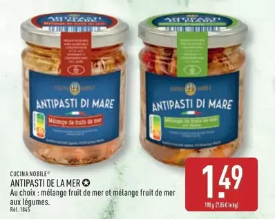 Antipasti De La Mer offre à 1,49€ sur Aldi