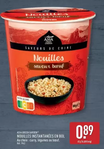 Nouilles Instantanées En Bol offre à 0,89€ sur Aldi