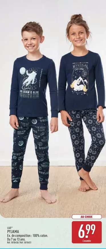 Pijama offre à 6,99€ sur Aldi