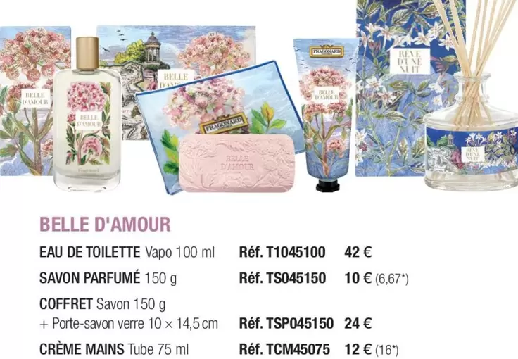  Fragonard - Belle D'Amour Savon Parfume offre à 10€ sur Fragonard